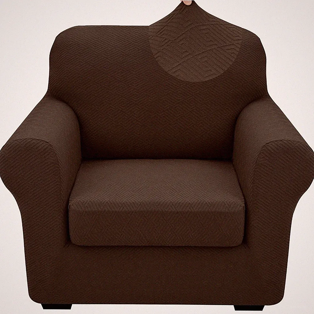 2026 New 2 Pieces Chair Covers with Arms Super Stretch Chair Slipcover for Li...