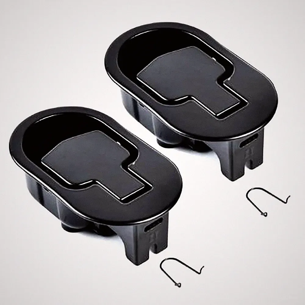 Bestdealing 2 Pack Metal Recliner 11.2 cm x 6.6 x 3.8 cm, Black
