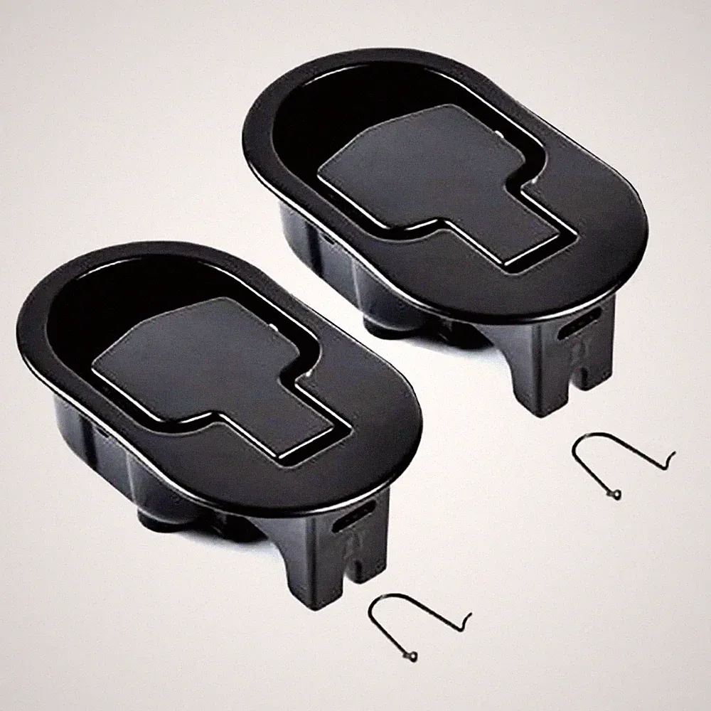 Bestdealing 2 Pack Metal Recliner 11.2 cm x 6.6 x 3.8 cm, Black