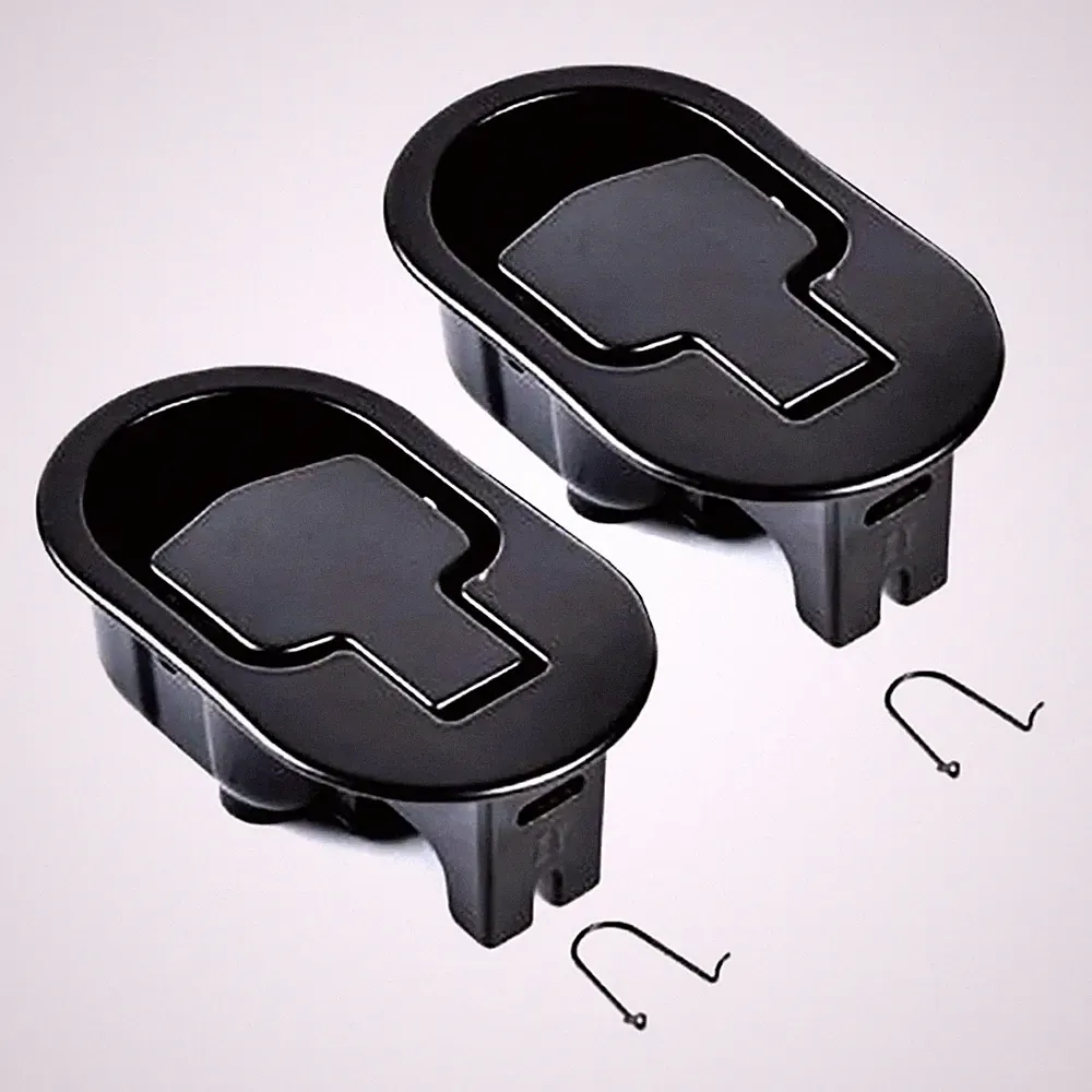 Bestdealing 2 Pack Metal Recliner 11.2 cm x 6.6 x 3.8 cm, Black