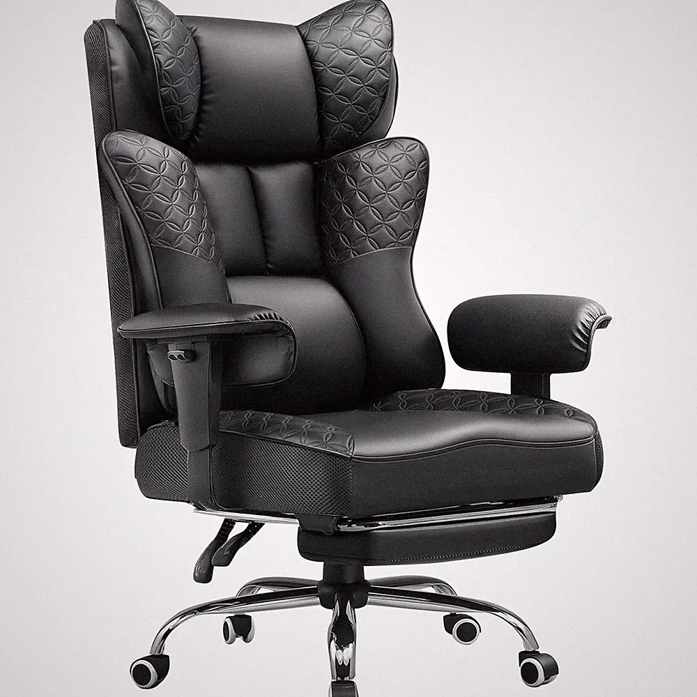Big and Tall Office Chair Wide Ergonomic Gaming Chair with Deluxe Embossing D...