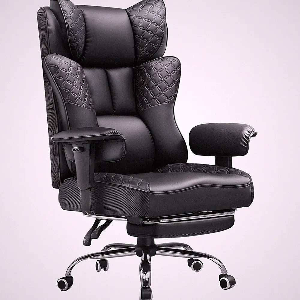 Big and Tall Office Chair Wide Ergonomic Gaming Chair with Deluxe Embossing D...
