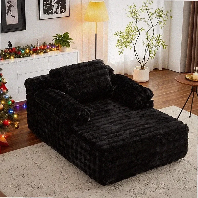 Chaise Lounge Chair Boneless Couch Sofa Oversized Reading Chair Recliner Bed