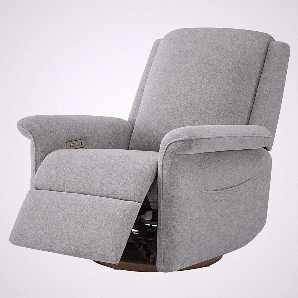 CHITA Power Recliner Chair Swivel Nursery Recliner Rocking Chair w/ Wide Armrest