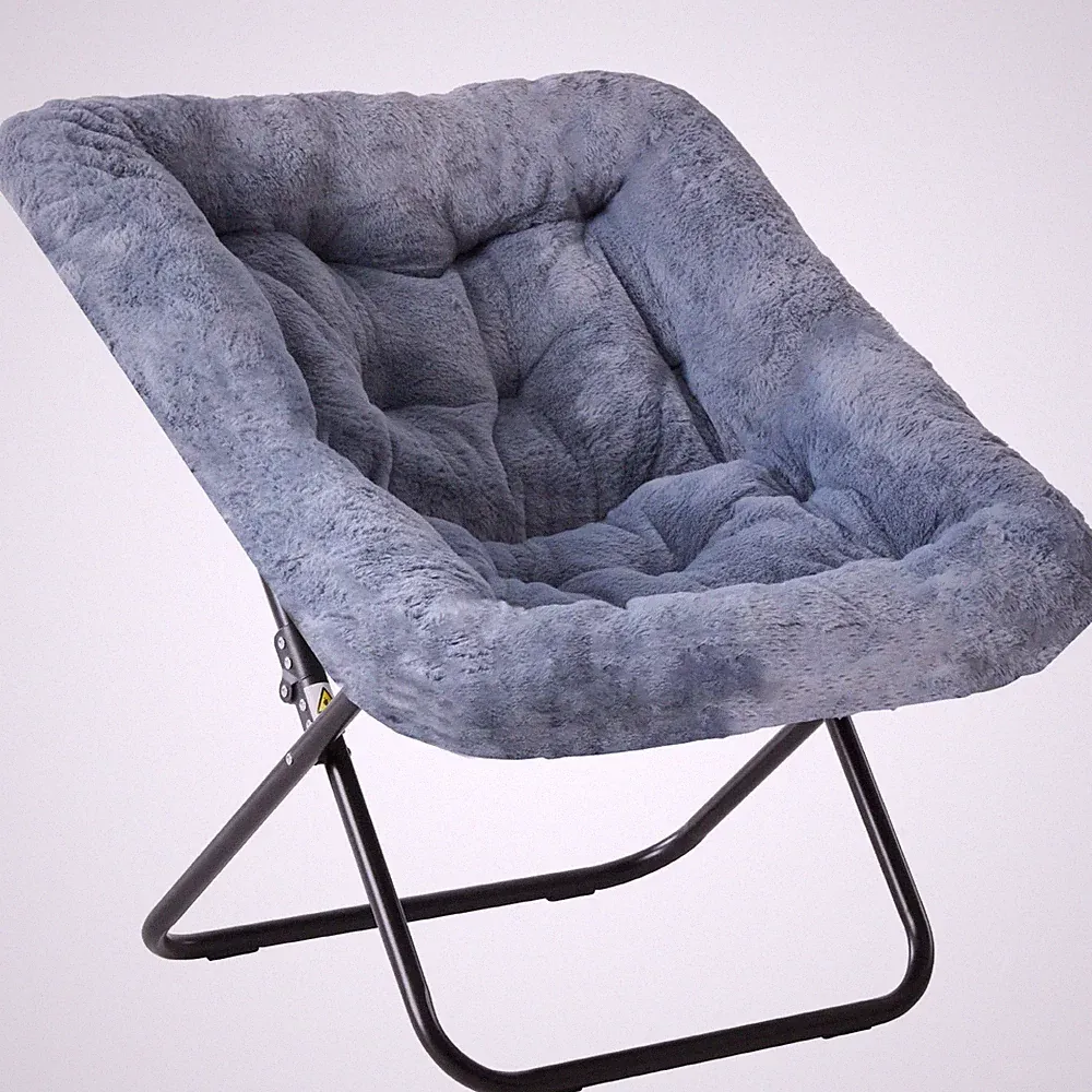 Comfy Chair for Adults, Soft Faux Fur Folding Lounge for Bedroom Living Room Dor