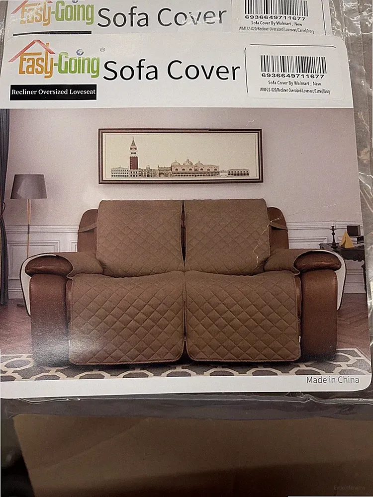 Easy-Going Oversized Loveseat Recliner Cover, Reversible Couch Cover for Double