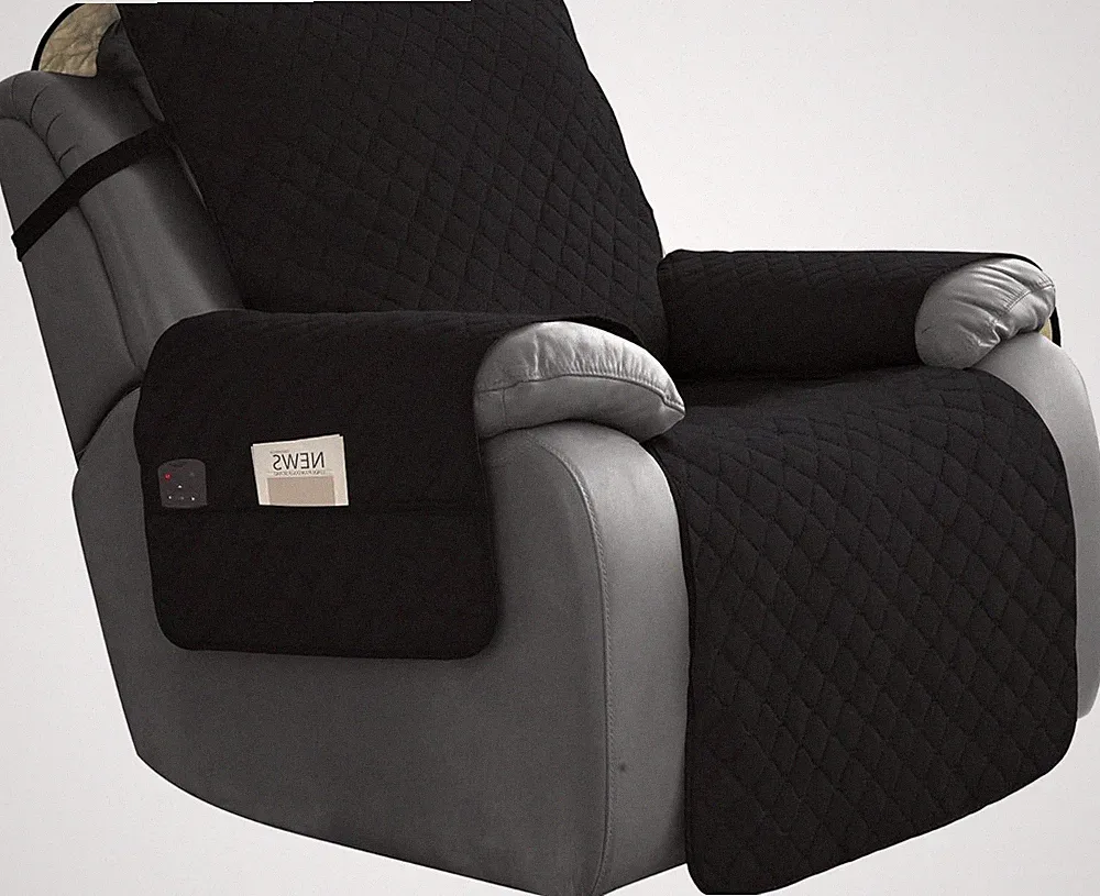 Easy-Going Waterproof Oversized Recliner Chair Sofa Cover with Pocket, 1-Piece R