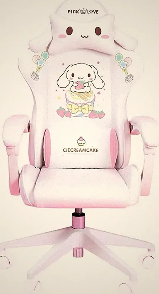 Gaming Chair Adults Gaming Chair Girls Cute Computer Leather Armchair Office Hom