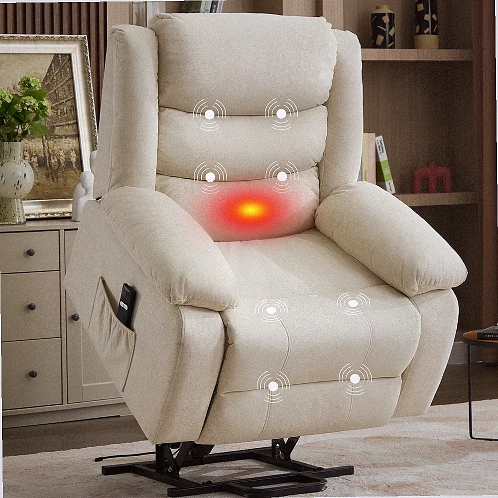Korser Oversized Power Lift Recliner Chair for Elderly with Massage and Heat