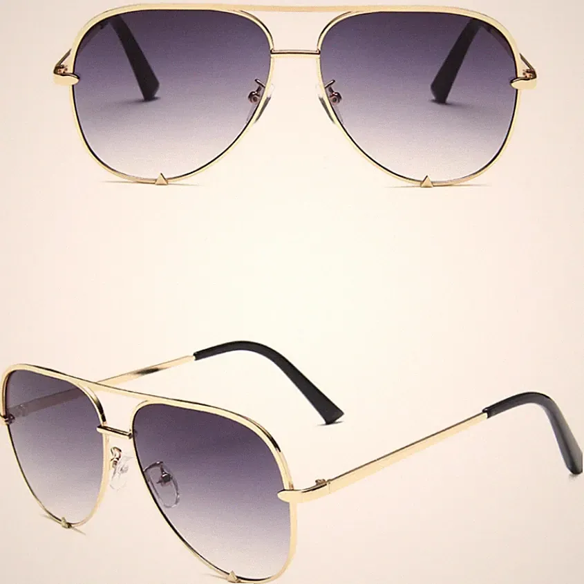 Luxury Pilot Style Sunglasses Fashion 80s Retro Designer Shades Men Women Ladies