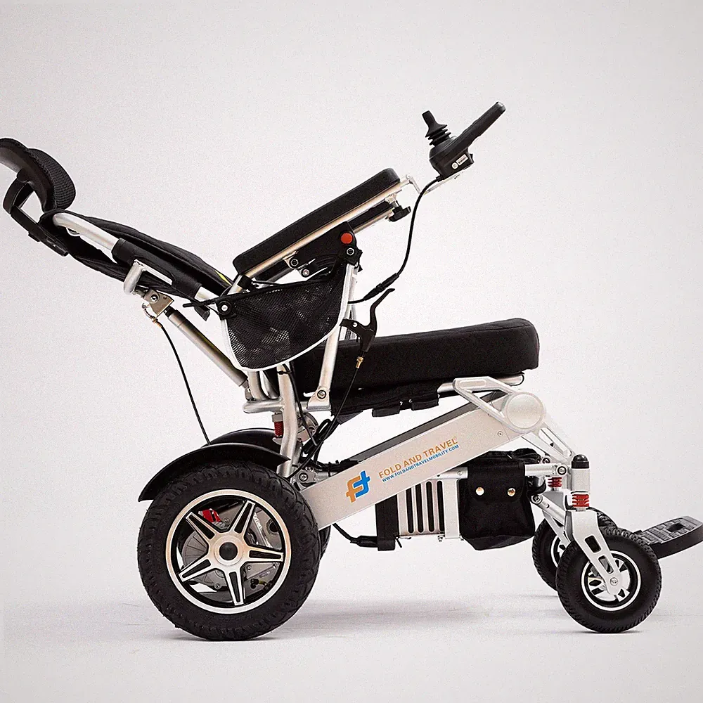 Manual Recline Electric Wheelchair Mobility Chair Folding Electric Wheelchair