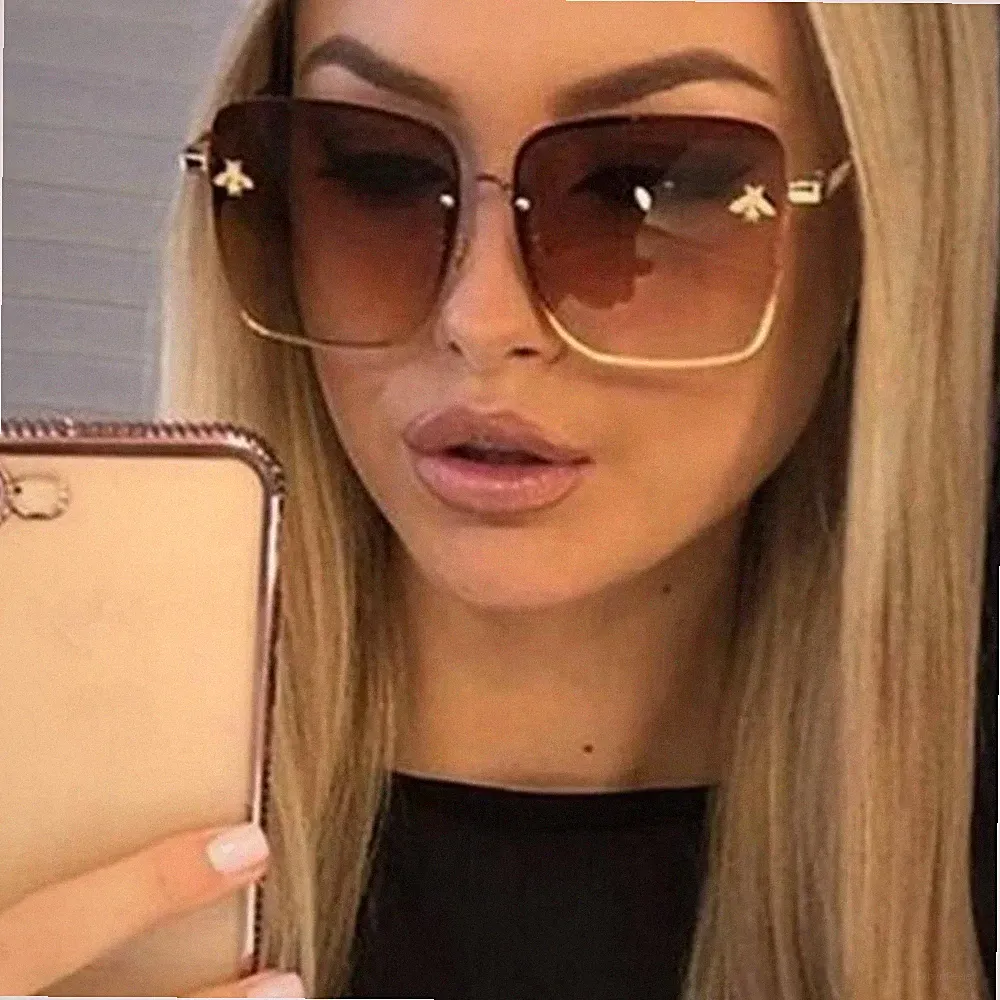 NEW BEE Oversized ♡ GOLD-TEA Sunglasses