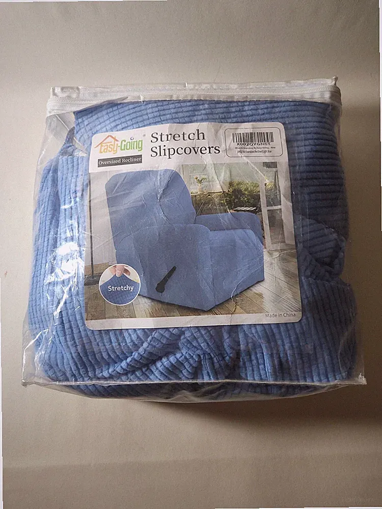 NEW EasyGoing Oversized Recliner Stretch Sofa Slipcover Couch X Large LIGHT BLUE