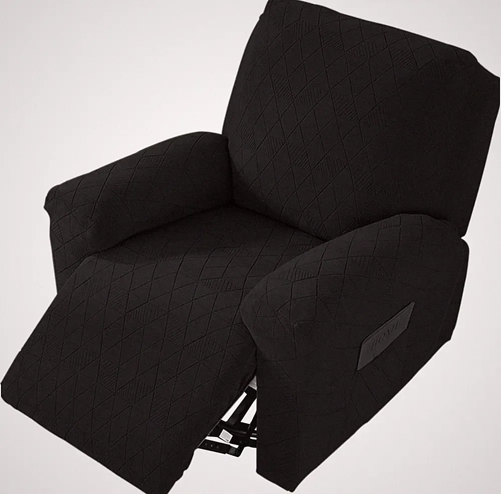 NORTHERN BROTHERS Oversized Recliner Cover - Reclining Chair XL 1 Seat, Black