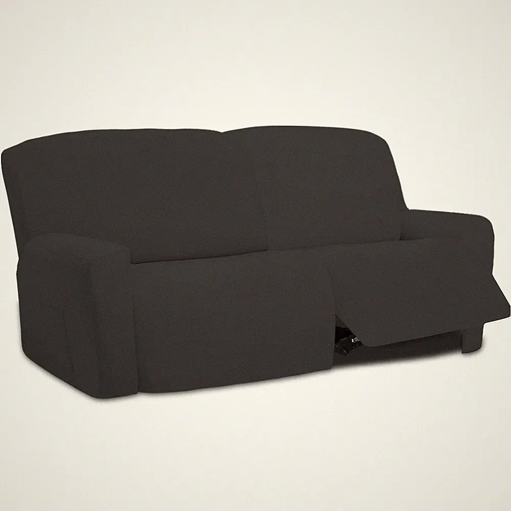 Oversized 6 Pieces Microfiber Stretch Sectional Recliner Loveseat Sofa Slipco...