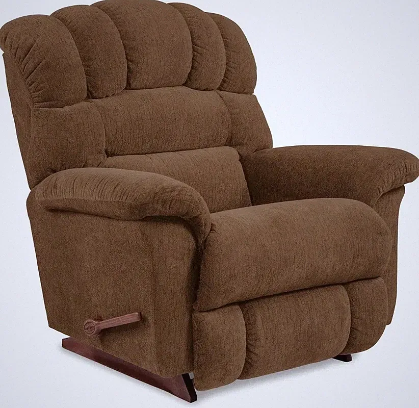 Oversized Brown La-Z-Boy Rocker Recliner Lazy Boy Manual Chair Big Tall Lazyboy