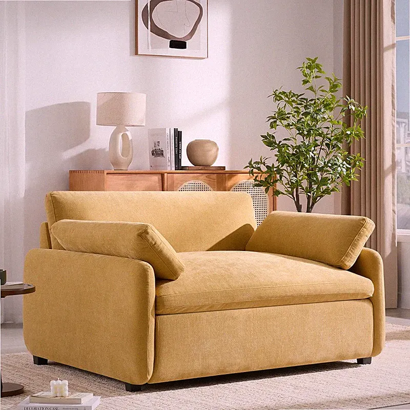 Yellow oversized recliners