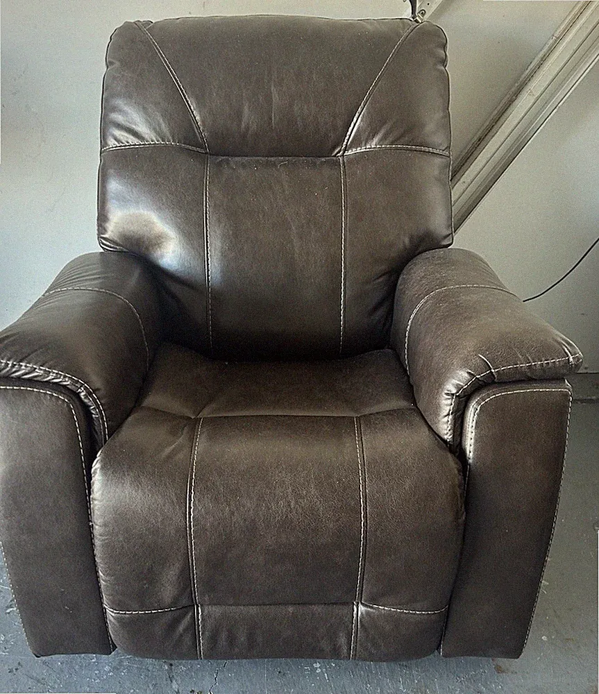 Oversized Medical Lift Recliner Chair Brown with Assist Remote