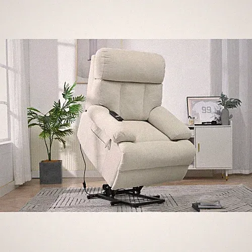 Oversized Power Lift Recliner Chair for Elderly, Electric Fabric Recliner Chair