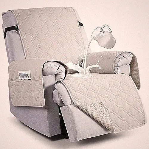 Oversized Waterproof Recliner Chair Covers, Large Recliner Cover Non-Slip Dog...