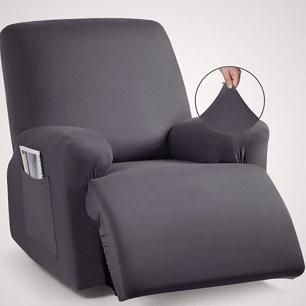 Recliner Chair Covers 4-Pieces for Oversized Recliner, Stretch Recliner Slipc...