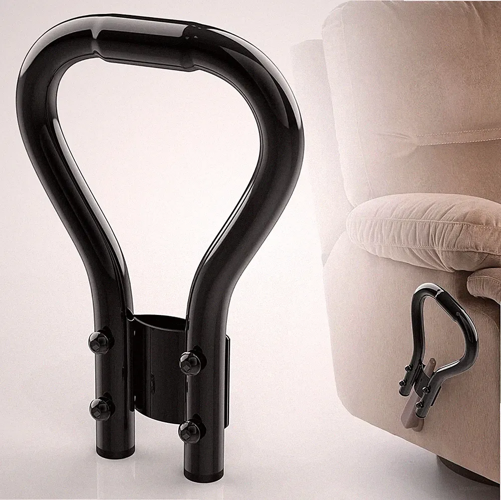 Recliner Handle Extender Black Metal Chair Lever Extender For Oversized Recliner