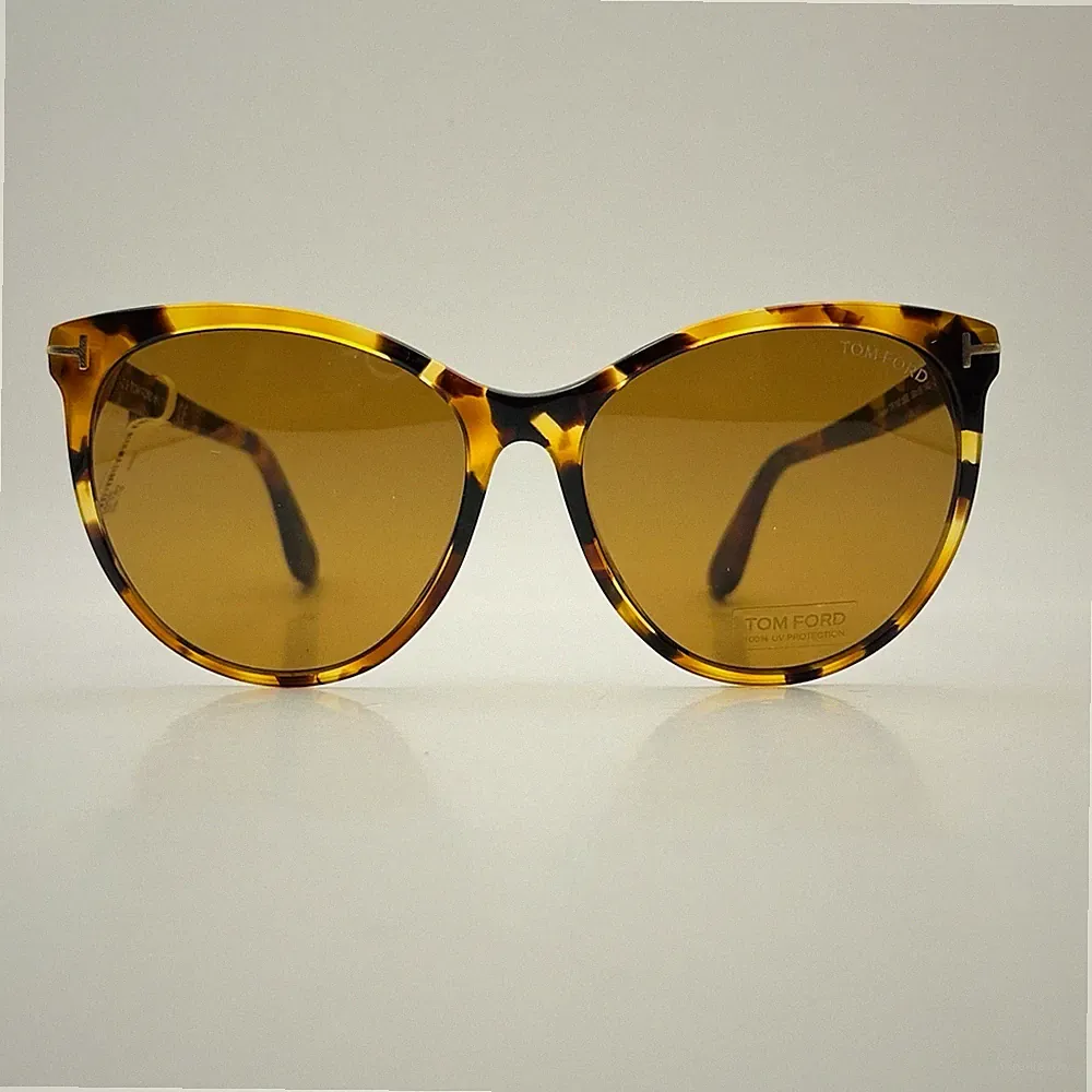 Tom Ford Sunglasses Women Oval Brown Oversize Mod. Maxim TF 787 New